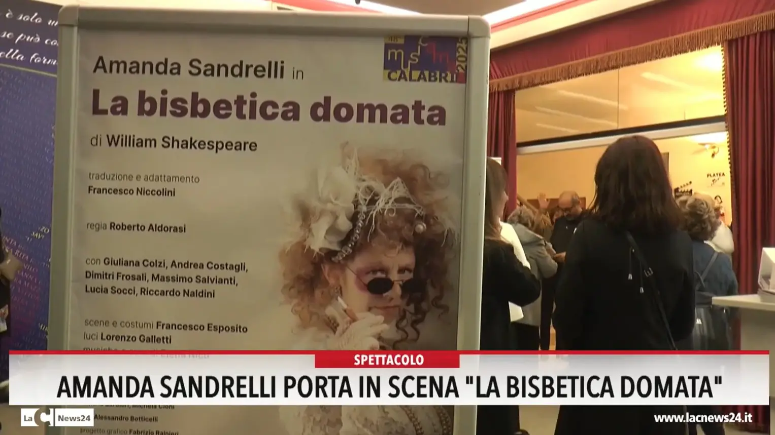 Amanda Sandrelli porta in scena La bisbetica domata