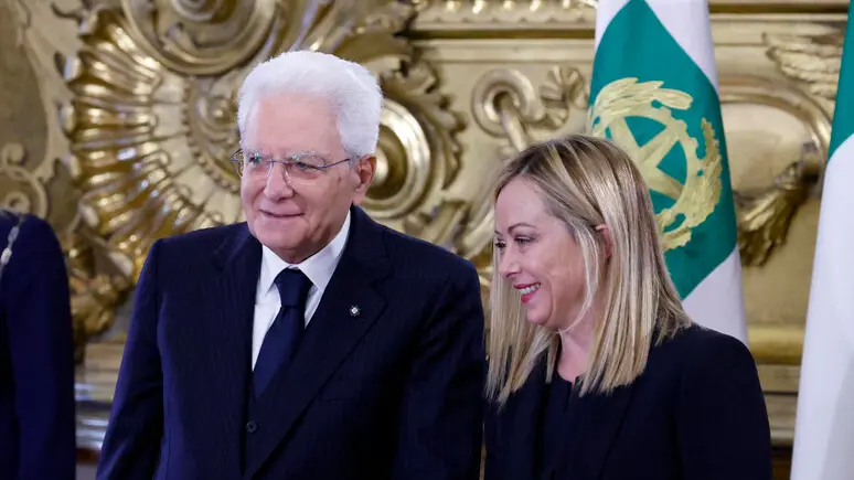Sergio Mattarella e Giorgia Meloni