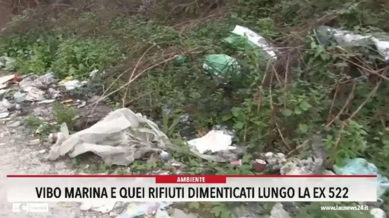 Vibo Marina e quei rifiuti dimenticati lungo la ex 522