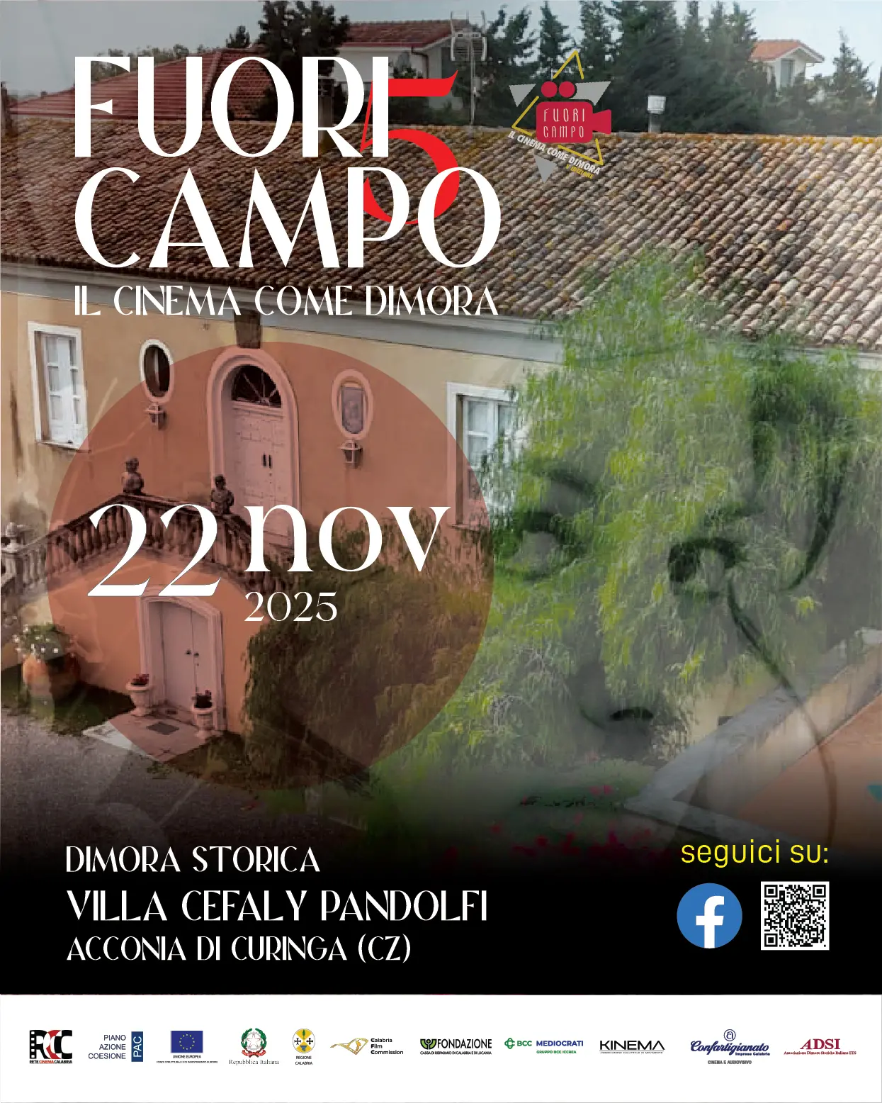 “Fuori Campo 5” fa tappa a Villa Cefaly Pandolphi: il cinema d’autore incontra le Dimore Storiche della Calabria