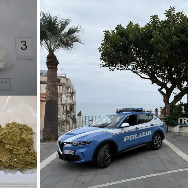 Tropea, droga nascosta in un’auto abbandonata: denunciata per spaccio la proprietaria del veicolo