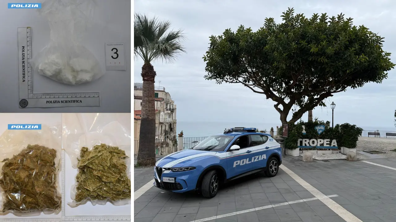 Tropea, droga nascosta in un’auto abbandonata: denunciata per spaccio la proprietaria del veicolo