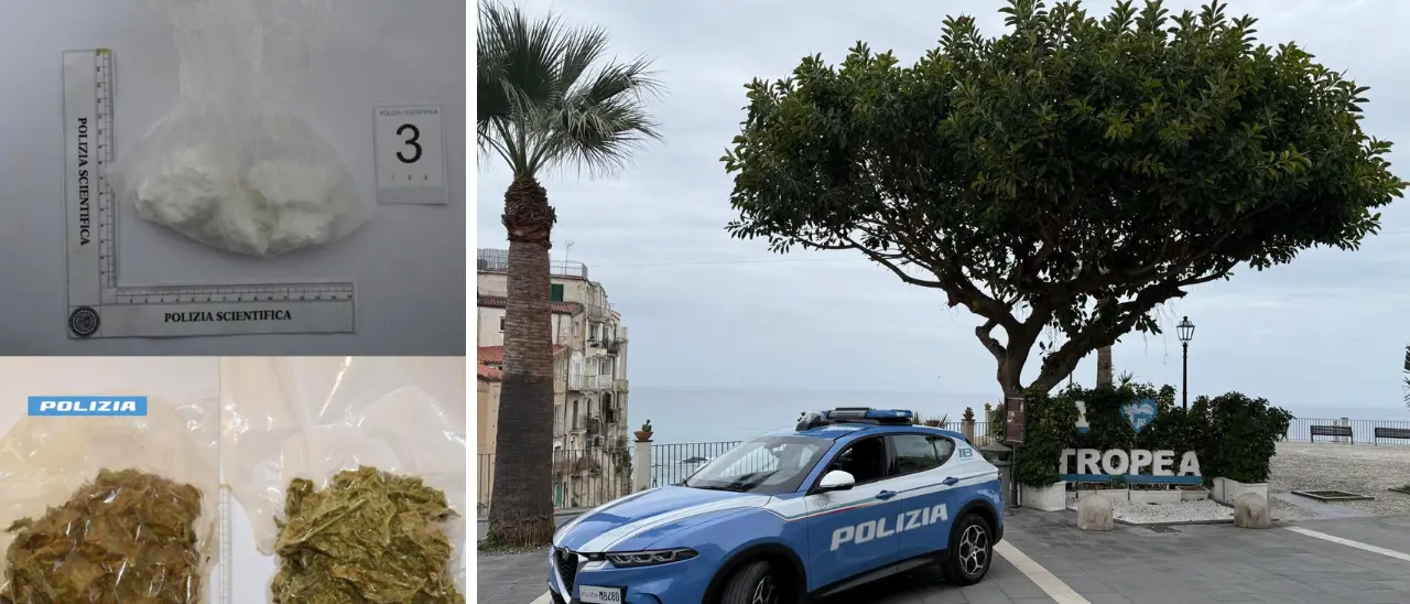 Tropea, droga nascosta in un’auto abbandonata: denunciata per spaccio la proprietaria del veicolo