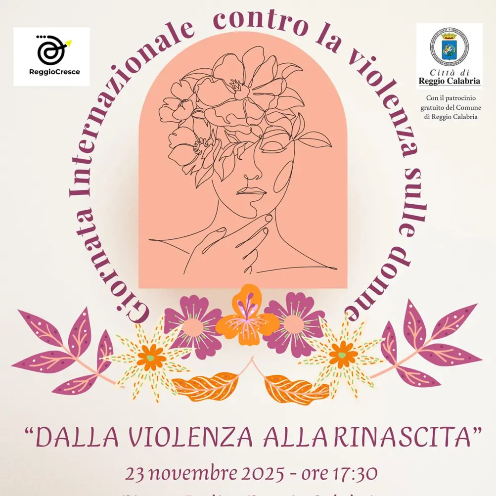 Reggio, il 23 novembre l’evento pubblico\u00A0“Dalla violenza alla rinascita”\n