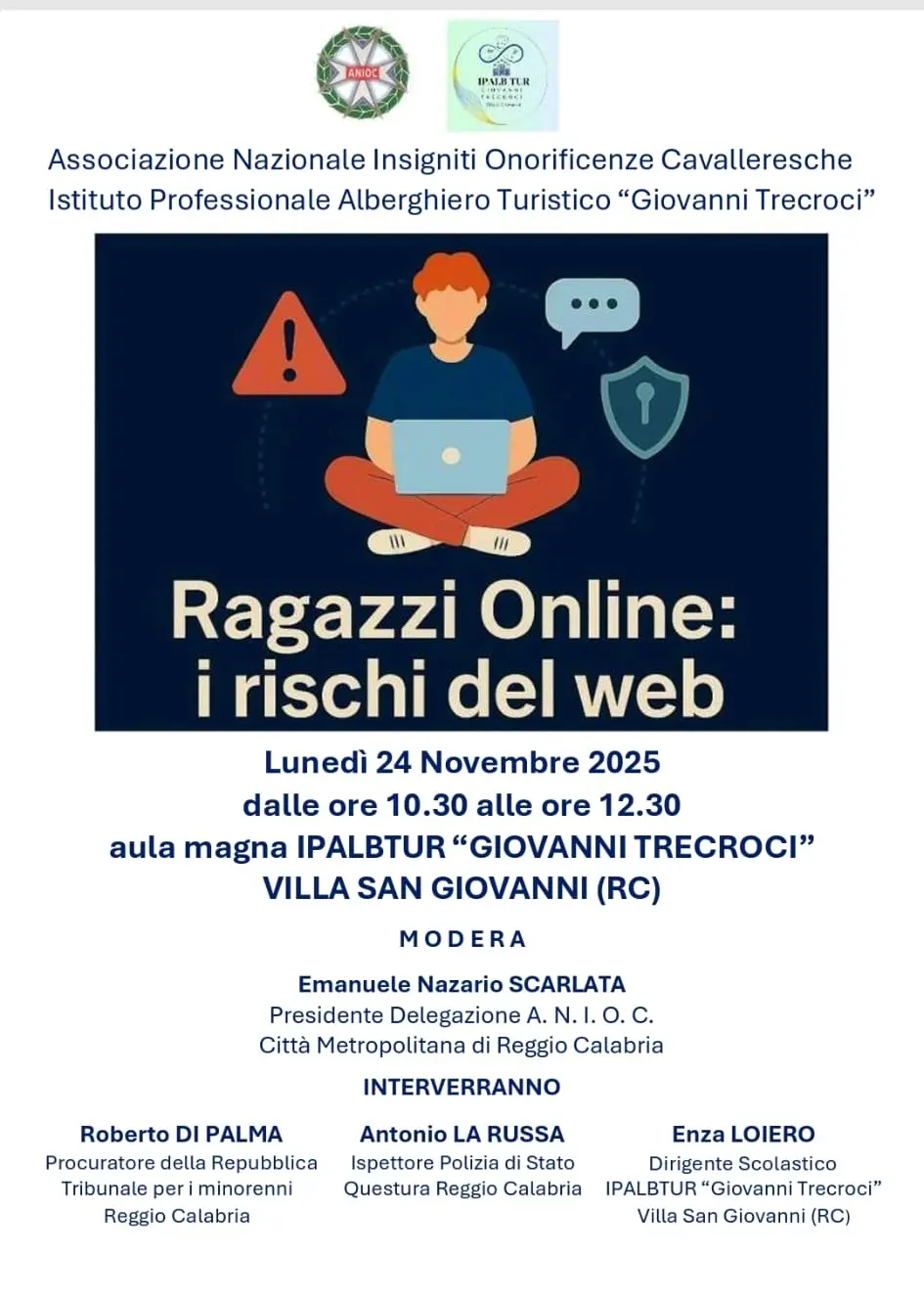 Villa,\u00A0incontro formativo dedicato alla sicurezza digitale, alla legalità e al corretto uso del web\n