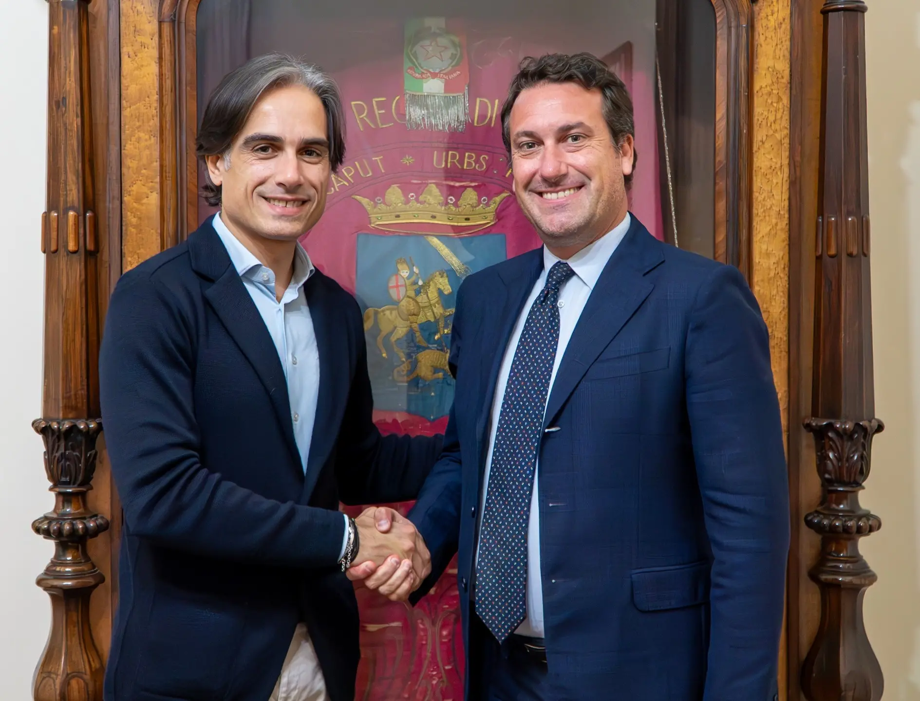 Reggio, Falcomatà\u00A0 incontra il neo Presidente dell’Autorità di Sistema Portuale dei Mari Tirreno Meridionale e Ionio\n