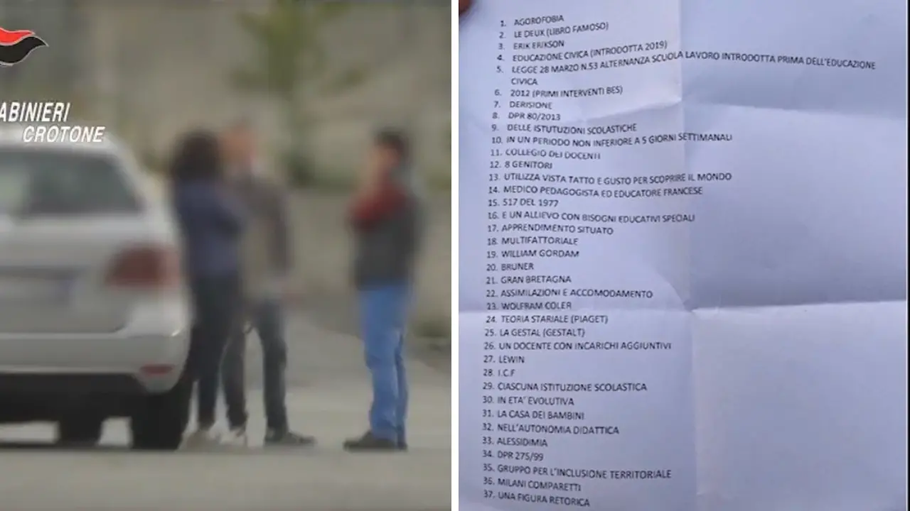 Concorso truccato al Tfa Sostegno, nell’inchiesta di Crotone i 5mila euro per 37 risposte (su 60) del test fotografate col cellulare\n