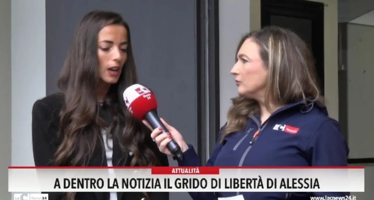 A Dentro la Notizia il grido di libertà di Alessia