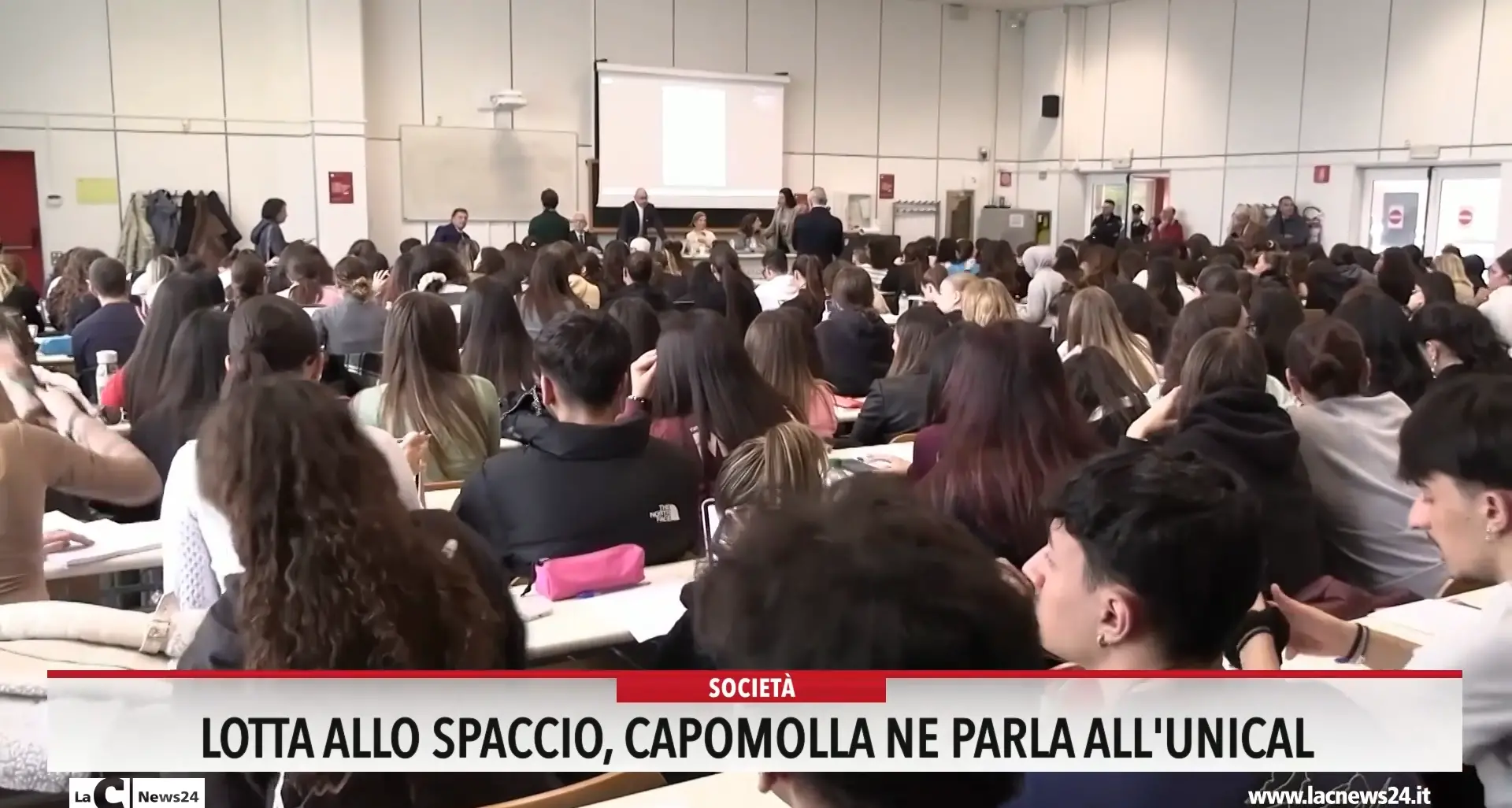 Lotta allo spaccio, Capomolla ne parla all'Unical