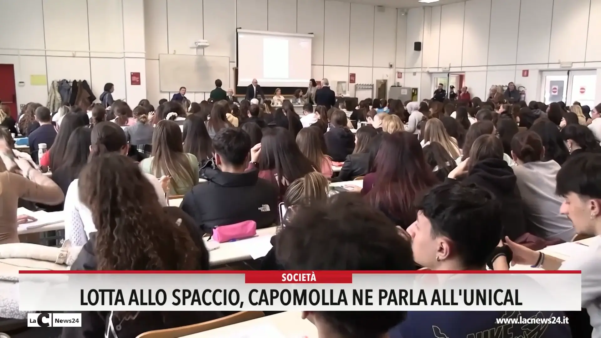 Lotta allo spaccio, Capomolla ne parla all'Unical