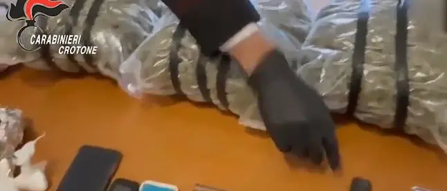 Oltre quattro chili di droga e due pistole in un magazzino: arrestato un 44enne nel Crotonese\n