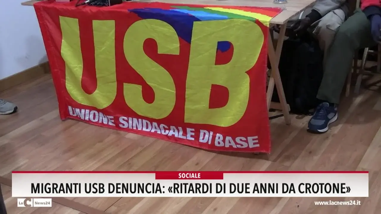 Migranti, Usb denuncia ritardi di due anni da Crotone
