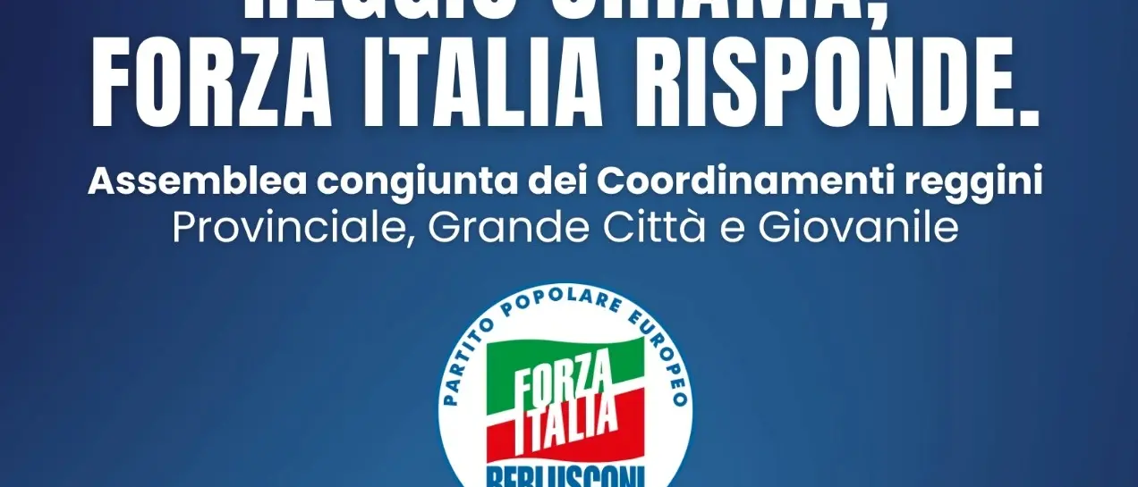 Reggio, Forza Italia riunisce tutti i coordinamenti reggini: domenica l’assemblea congiunta\u00A0\n