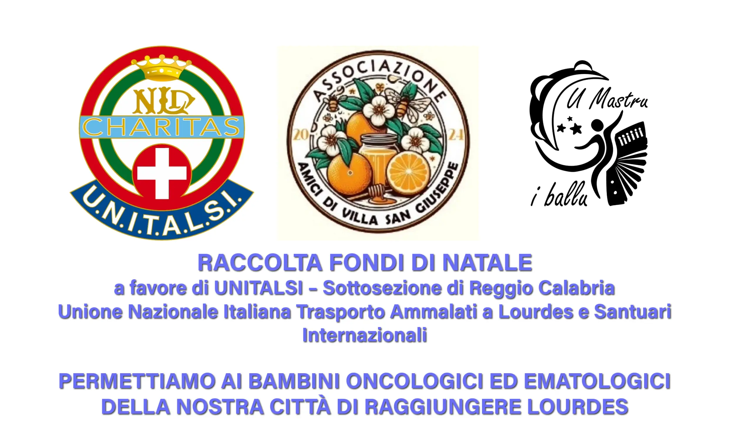 Villa San Giuseppe, al via una raccolta fondi per permettere ai bambini oncologici di raggiungere Lourdes\n