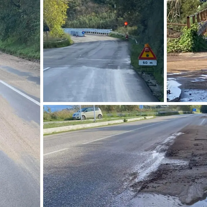 Strada “nuova”, problemi vecchi: sulla Sp ex 522 tra Sant’Irene e Potame fango e pietrisco invadono la carreggiata\n