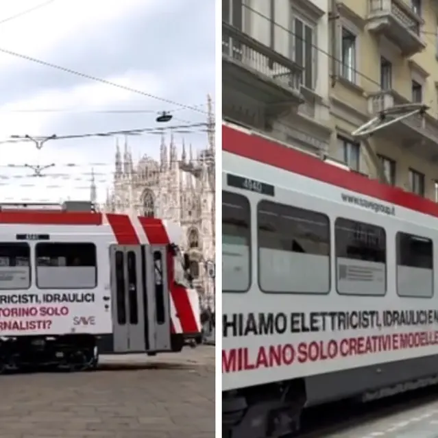 Tram tappezzati di annunci di lavoro ma nessuno si presenta: la campagna dell’imprenditore vibonese Cutrullà\n