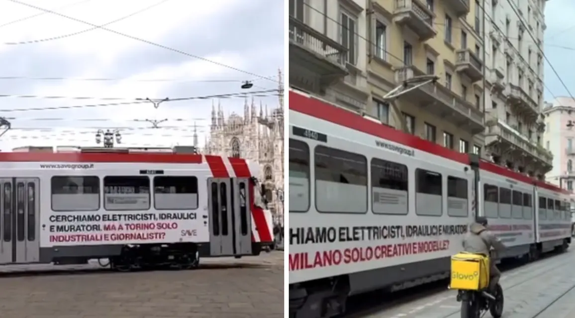 Tram tappezzati di annunci di lavoro ma nessuno si presenta: la campagna dell’imprenditore vibonese Cutrullà\n