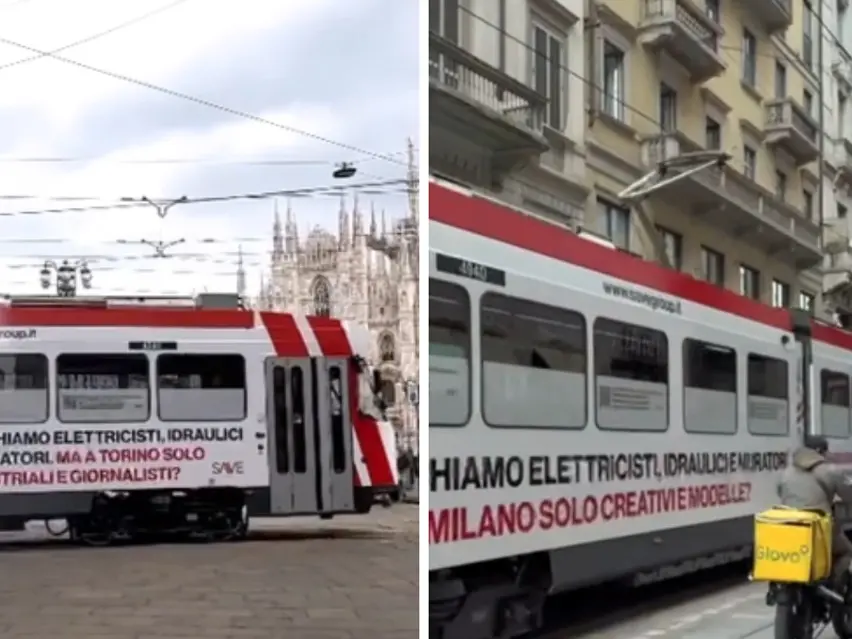 Tram tappezzati di annunci di lavoro ma nessuno si presenta: la campagna dell’imprenditore vibonese Cutrullà