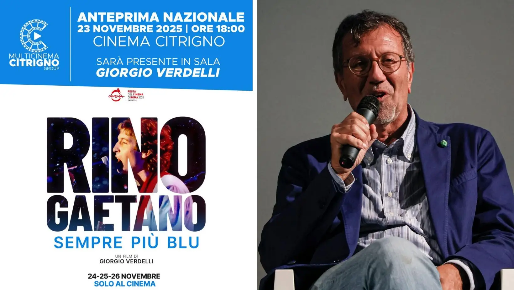 Rino Gaetano sempre più blu, al Citrigno di Cosenza anteprima nazionale del documentario sul cantautore calabrese\n