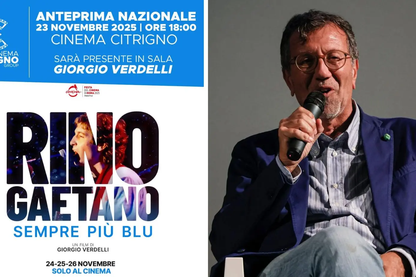 Rino Gaetano sempre più blu, al Citrigno di Cosenza anteprima nazionale del documentario sul cantautore calabrese\n