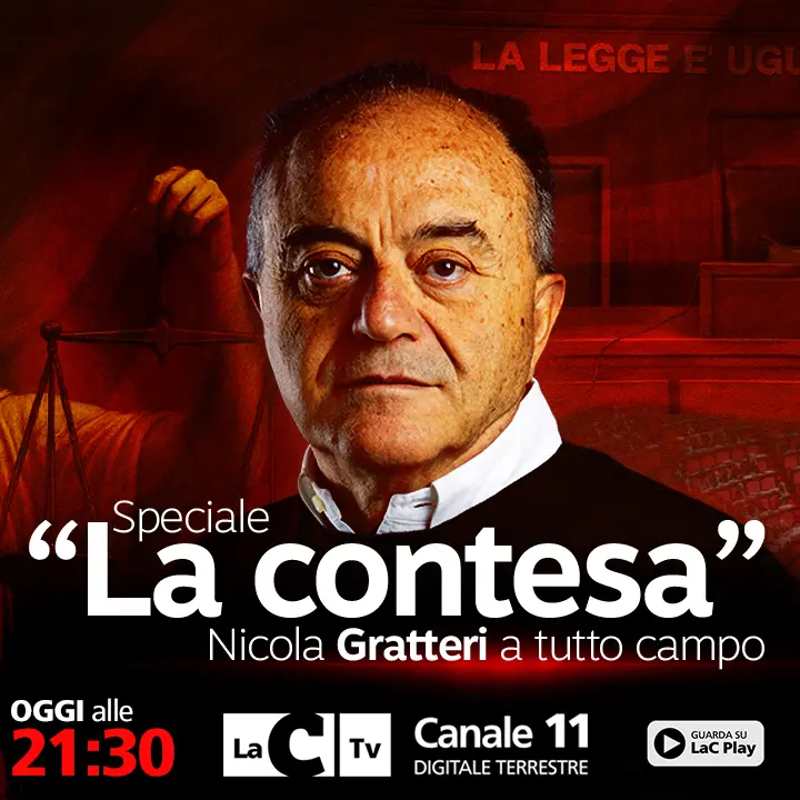 La Contesa, Nicola Gratteri a tutto campo: il procuratore ospite di Perfidia questa sera alle 21,30
