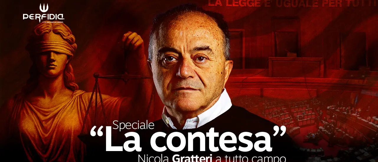 La Contesa, Nicola Gratteri a tutto campo: il procuratore ospite di Perfidia questa sera alle 21,30