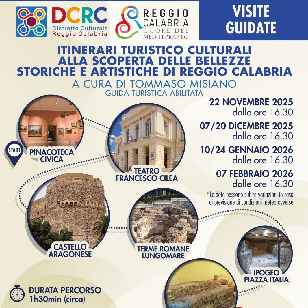 Reggio, dal 22 novembre al via le visite guidate di “DiStretto d’Emozioni”\n