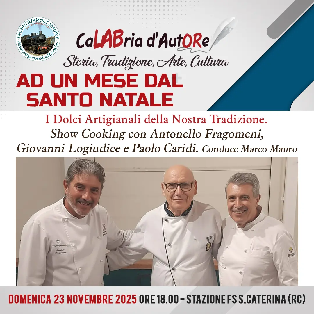 Reggio, tre maestri pasticceri raccontano e preparano dolci tipici della tradizione natalizia\u00A0\n