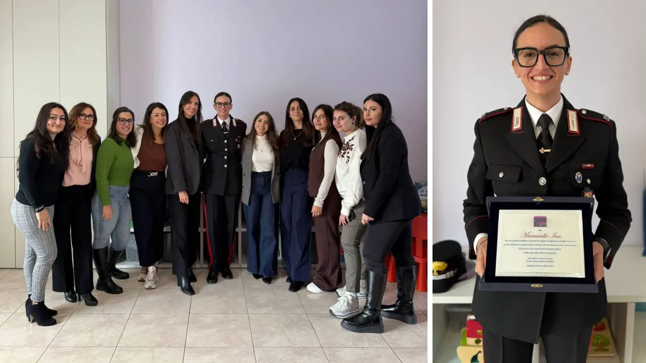 Corigliano Rossano, il Centro Antiviolenza “Fabiana Luzzi” premia il Maresciallo dei carabinieri Maria Iuso