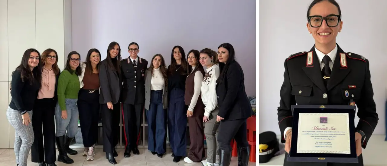 Corigliano Rossano, il Centro Antiviolenza “Fabiana Luzzi” premia il Maresciallo dei carabinieri Maria Iuso