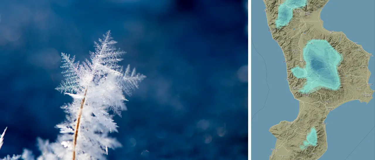 Anche nel Vibonese arriva la neve: domenica il picco del freddo e primi\u00A0fiocchi\n