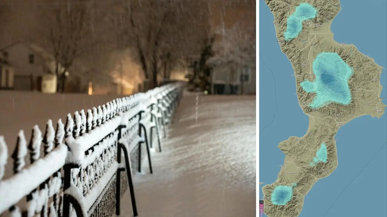 In Calabria arrivano neve e freddo polare: Sila e Pollino imbiancati tra sabato e domenica\n
