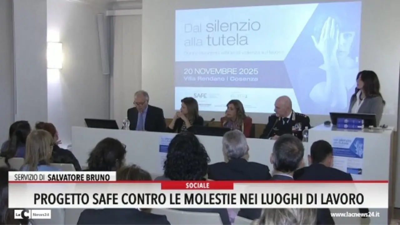Progetto Safe contro le molestie nei luoghi di lavoro