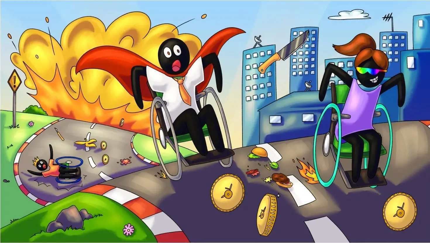 The handYcapped, il videogioco con protagonisti in carrozzina per «raccontare la disabilità in modo diverso»\n