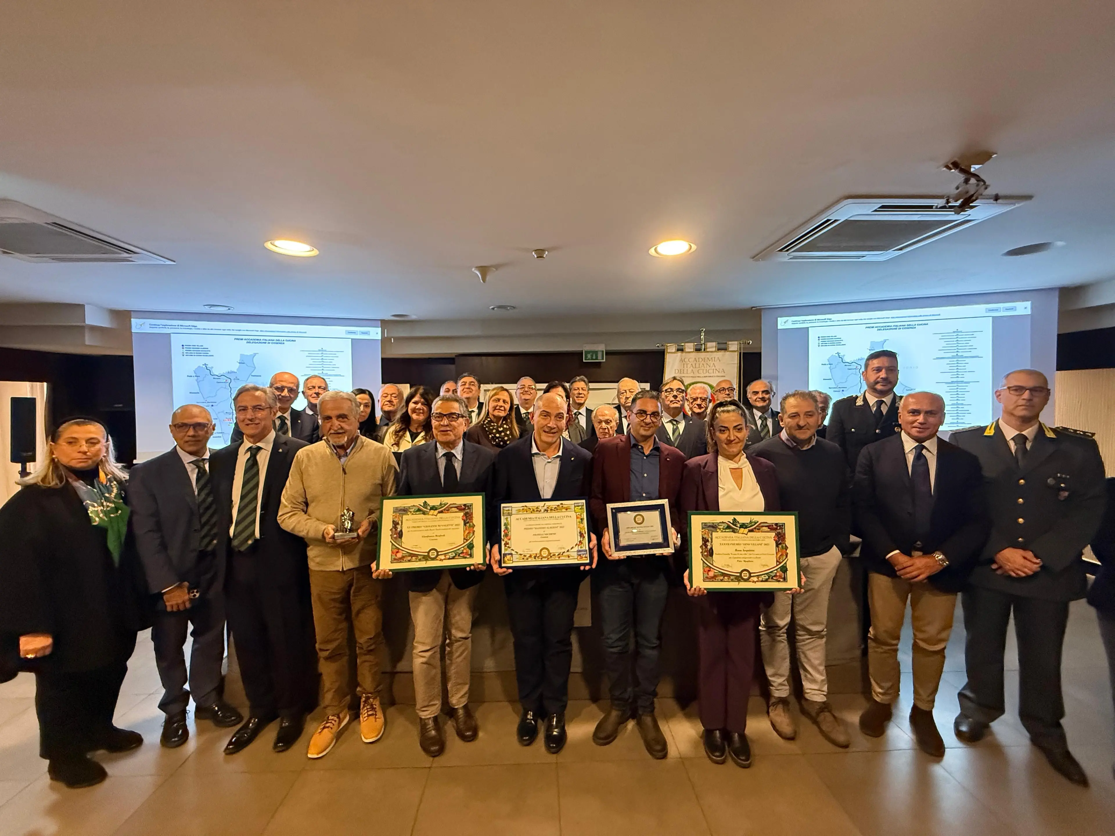Consegnati i premi dell'Accademia Italiana della Cucina alle eccellenze della provincia di Cosenza\n