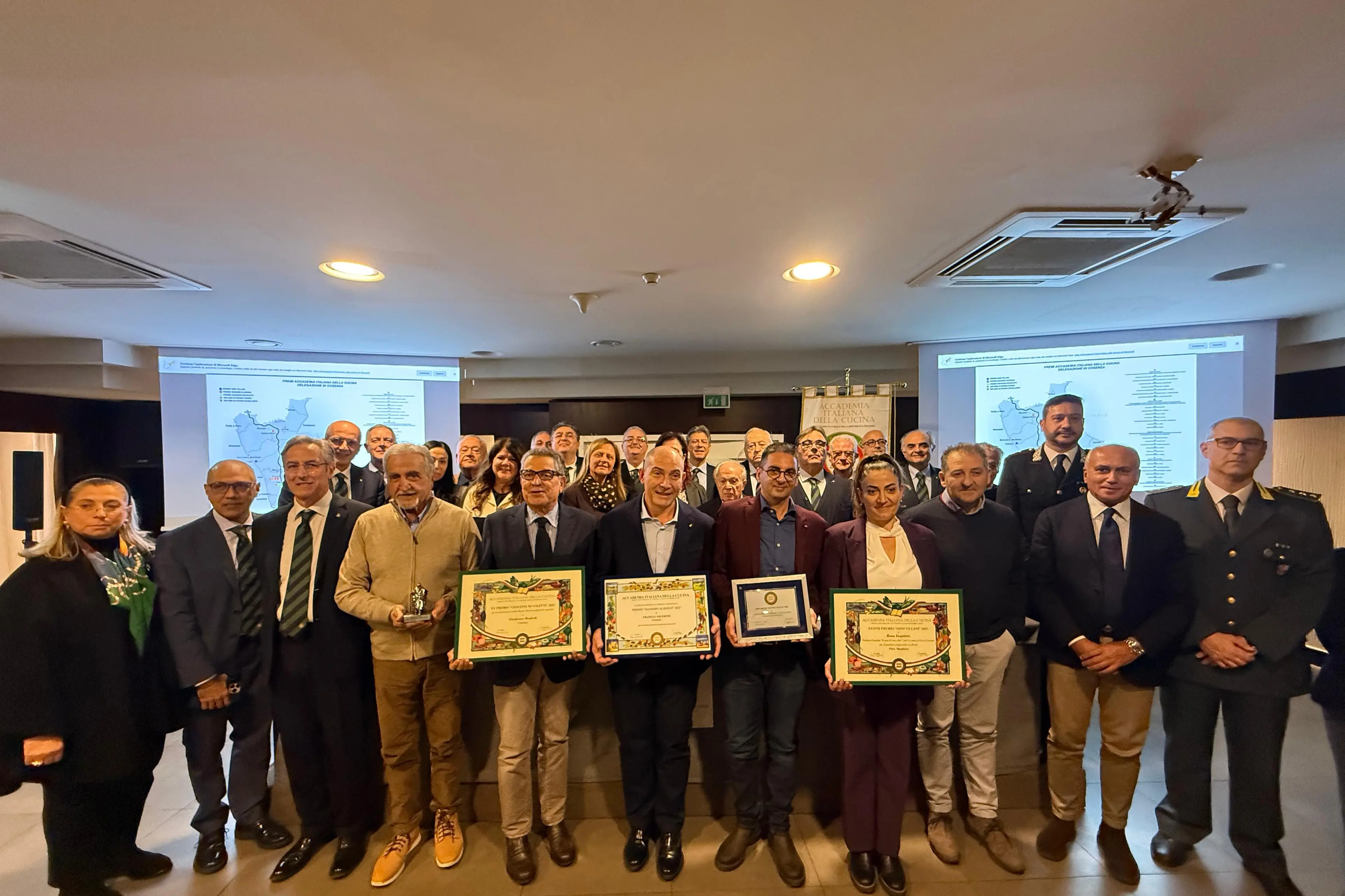 Consegnati i premi dell'Accademia Italiana della Cucina alle eccellenze della provincia di Cosenza\n