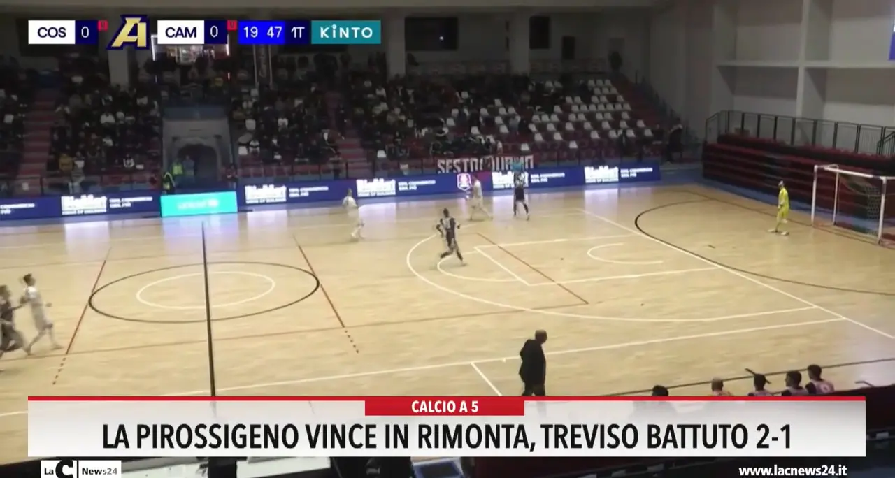 La Pirossigeno vince in rimonta, Treviso battuto 2-1