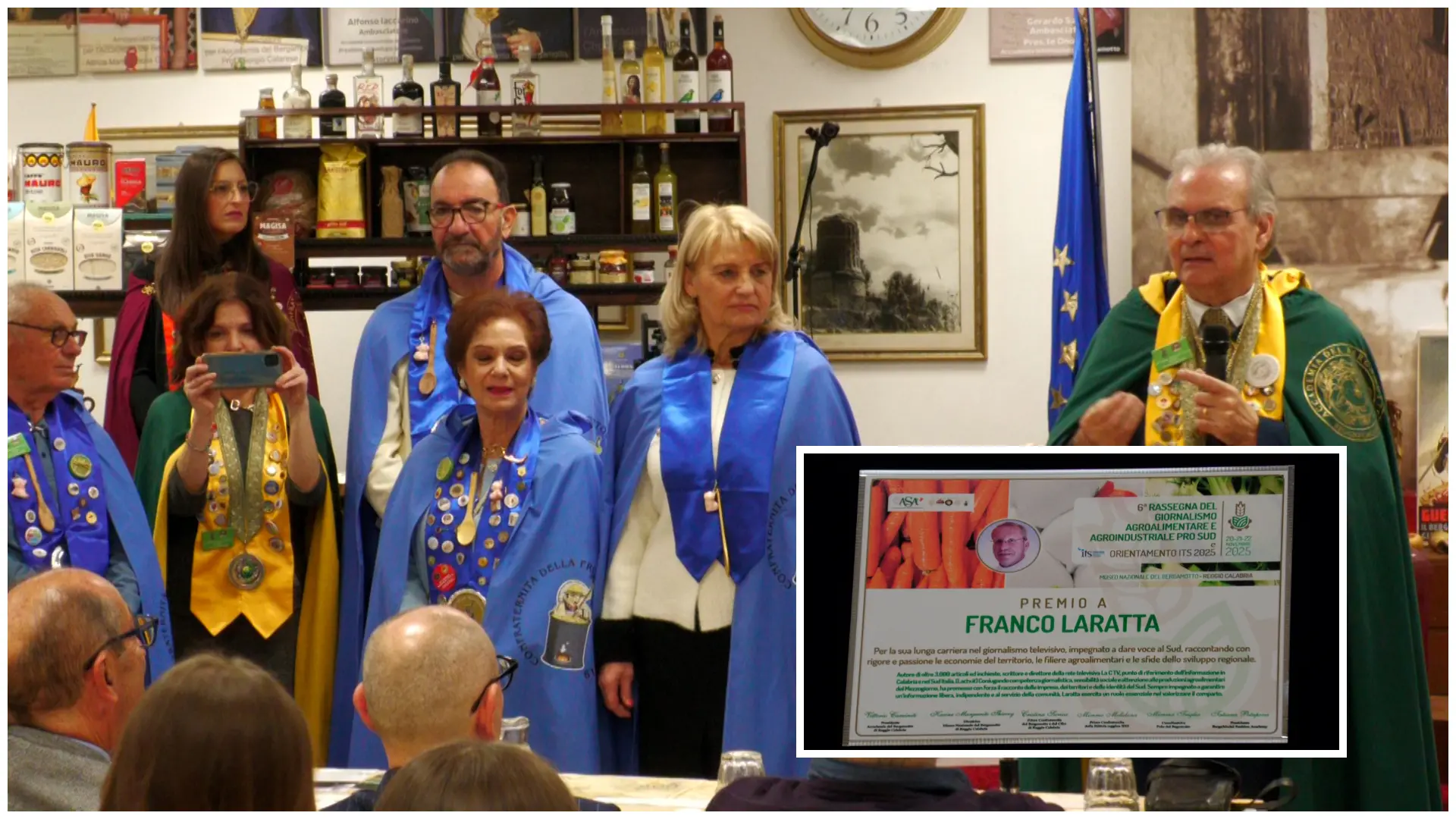 L’Accademia del Bergamotto rilancia il racconto del mezzogiorno. Al Direttore Laratta il premio “Giornalista Televisivo per il Sud”\n