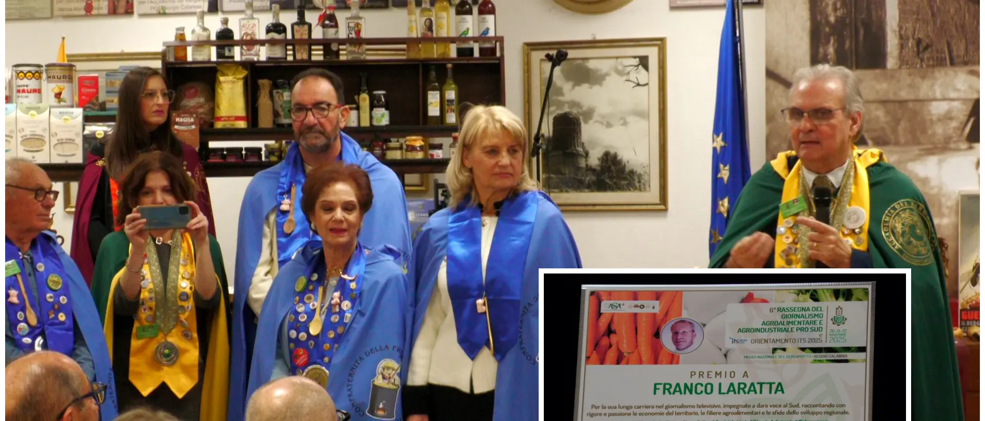 L’Accademia del Bergamotto rilancia il racconto del mezzogiorno. Al Direttore Laratta il premio “Giornalista Televisivo per il Sud”\n