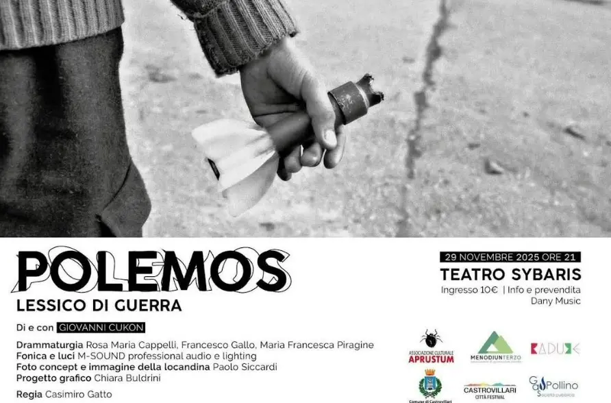 A Castrovillari va in scena Polemos-Lessico di guerra: lo spettacolo nato dal racconto di vita di Giovanni Cukon\n