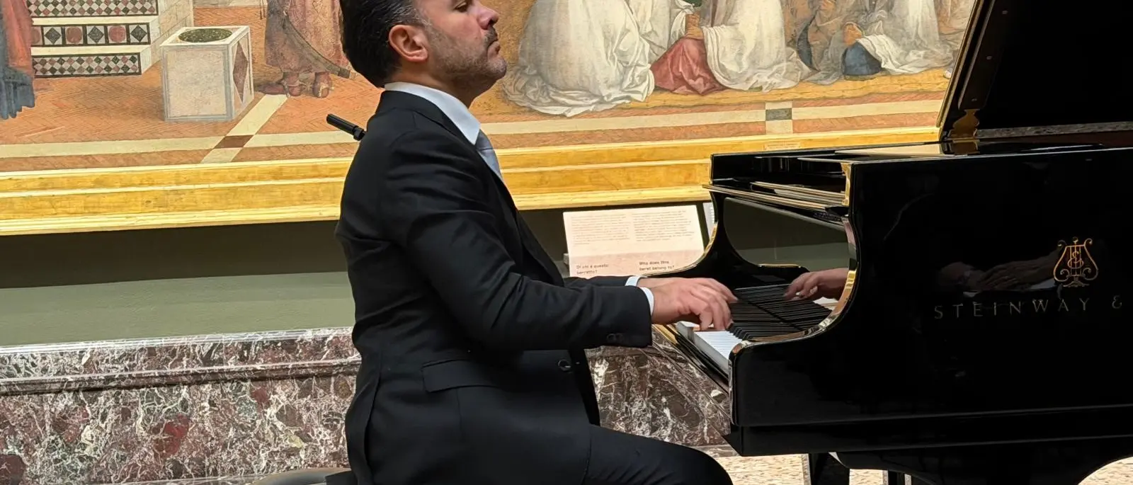 Applausi per il maestro Giordano alla Pinacoteca di Brera, il direttore Crespi: «Interpretazione profonda e rigorosa»\n