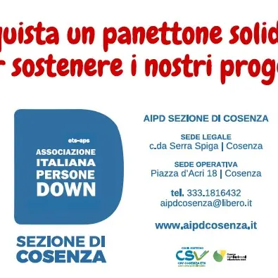 AIPD Cosenza rilancia i panettoni solidali per sostenere autonomia e inclusione\n