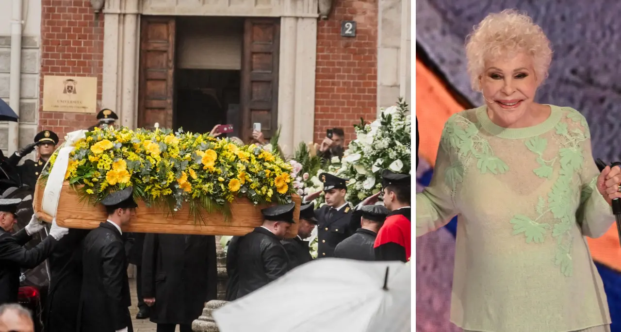 A Milano i funerali di\u00A0Ornella Vanoni, l’omelia: «Senza fragilità non c’è arte». Fresu suona Senza fine