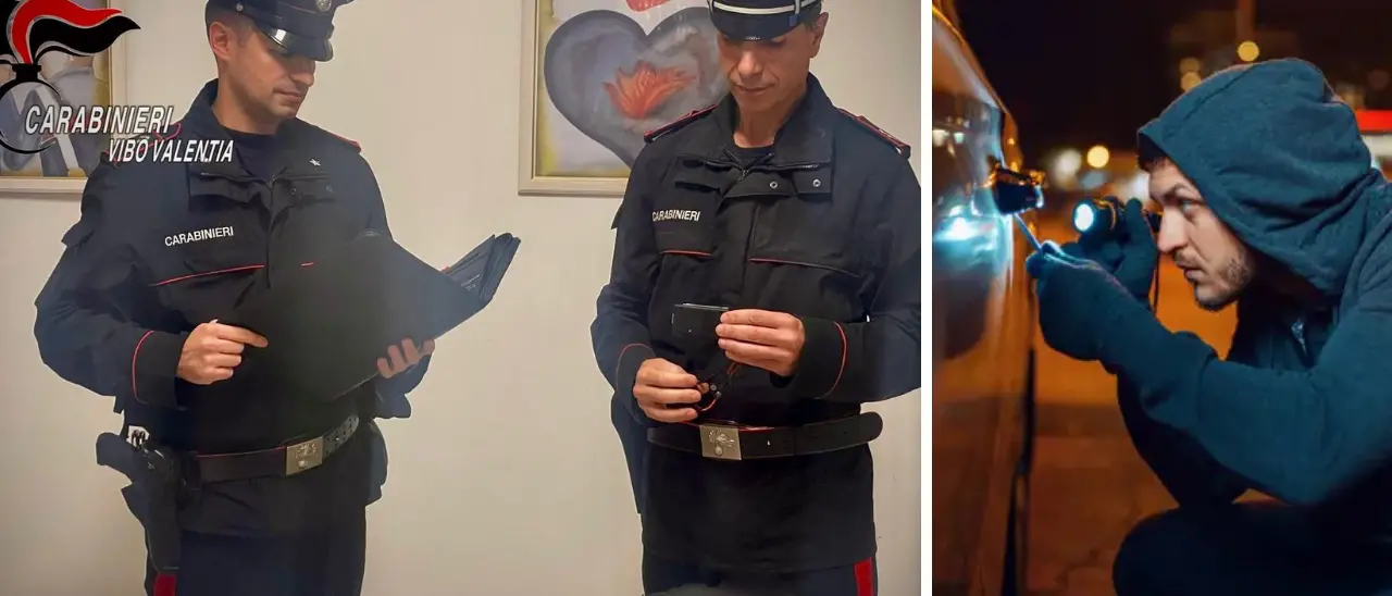 Vibo, a caccia d’auto a Moderata Durant: sorpresi con chiavi elettroniche alterate e attrezzi da scasso\n