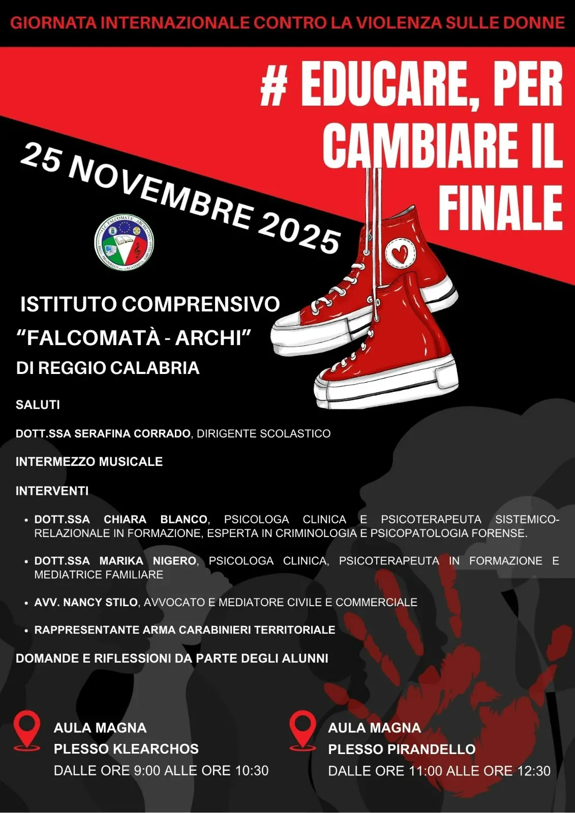 Il Comprensivo “Falcomatà-Archi” celebra la Giornata contro la violenza sulle donne\n