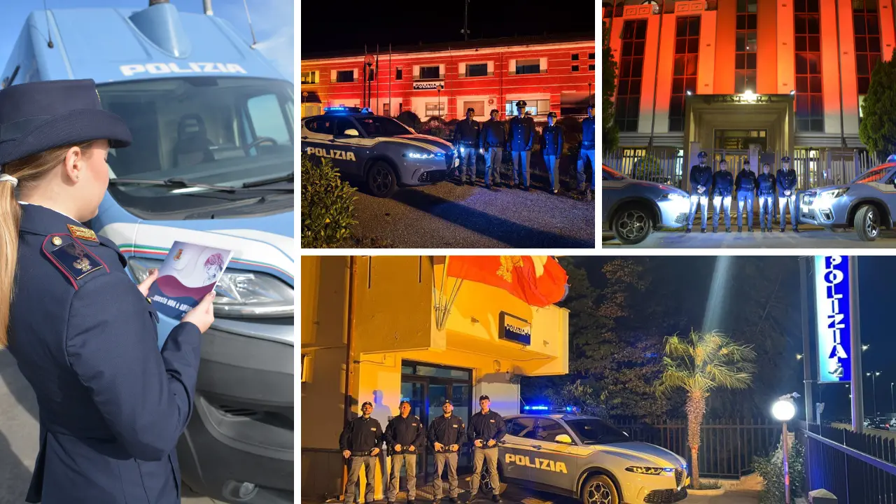 “Orange the World”: Questura e presidi vibonesi\u00A0della polizia si colorano di arancione contro la violenza di genere\n