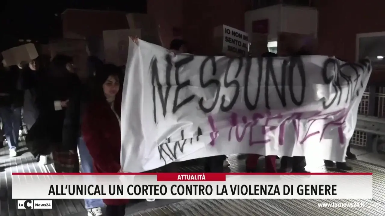 All'Unical un corteo contro la violenza di genere