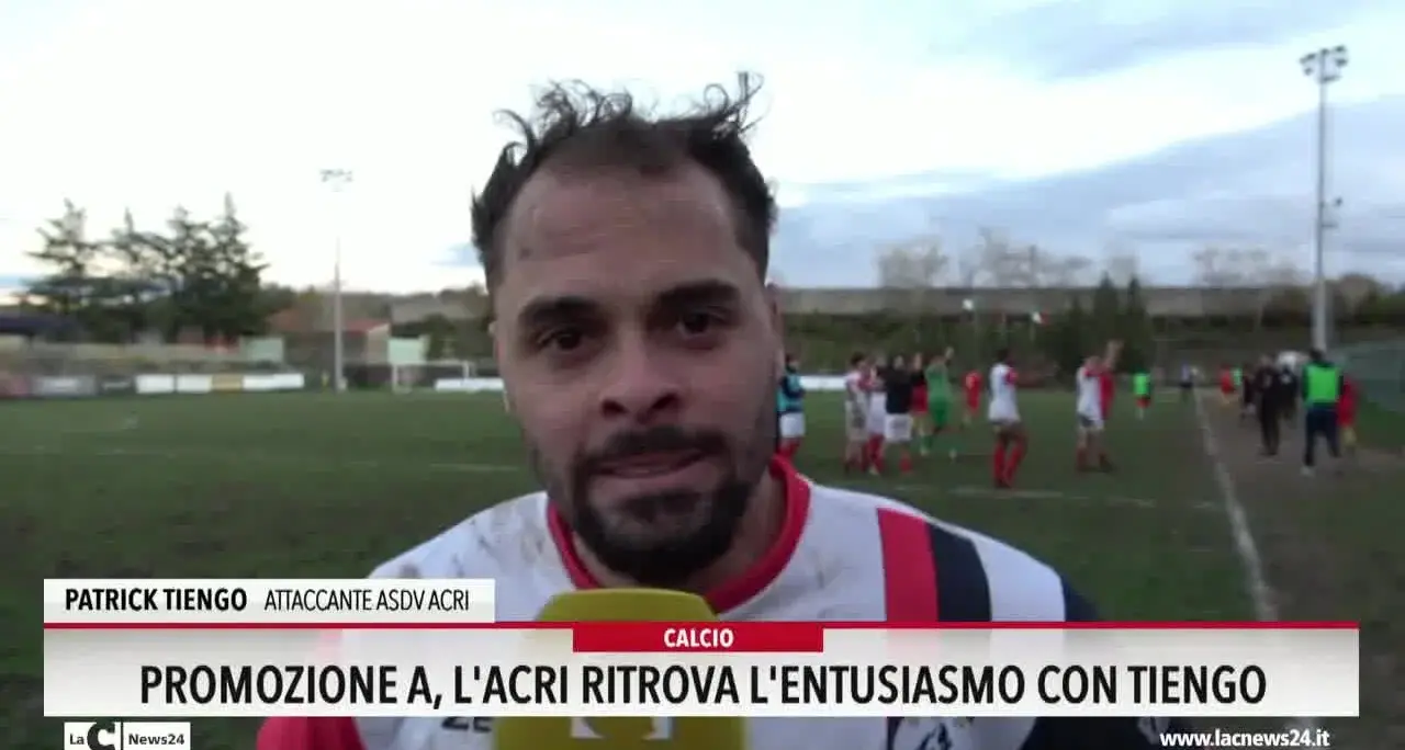 Promozione A, l'Acri ritrova l'entusiasmo con Tiengo