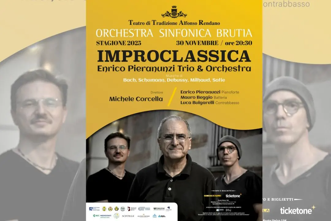 “Armonie Trasversali”, il jazz incontra la classica:\u00A0il pianista Pieranunzi al\u00A0Rendano insieme all’Orchestra Sinfonica Brutia