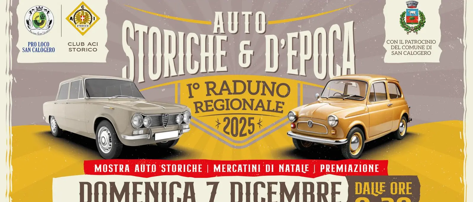 A San Calogero arriva il primo raduno di auto d’epoca: attese 100 vetture\n